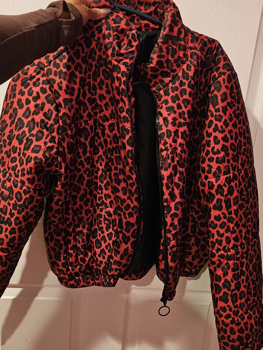 Clothing BUNDLE Red Leopard Print Puffer